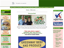 Tablet Screenshot of greenwaybeef.com